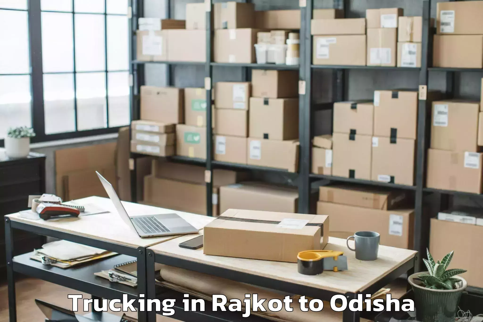 Rajkot to Dharamgarh Trucking Booking